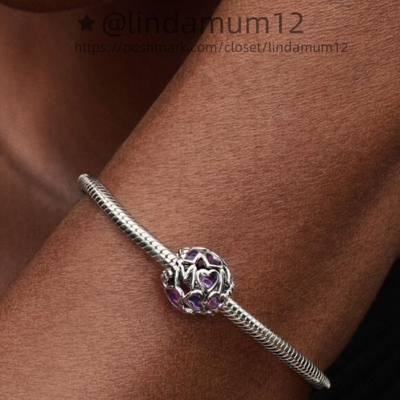Pandora Openwork Hearts Mum Charm - Picture 4 of 6